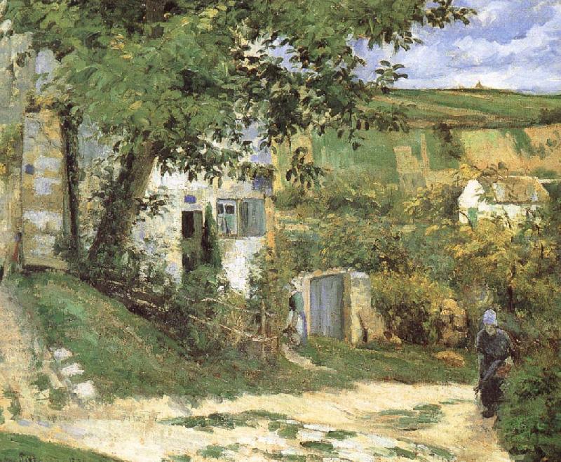 Camille Pissarro Pang Schwarz housing plan France oil painting art
